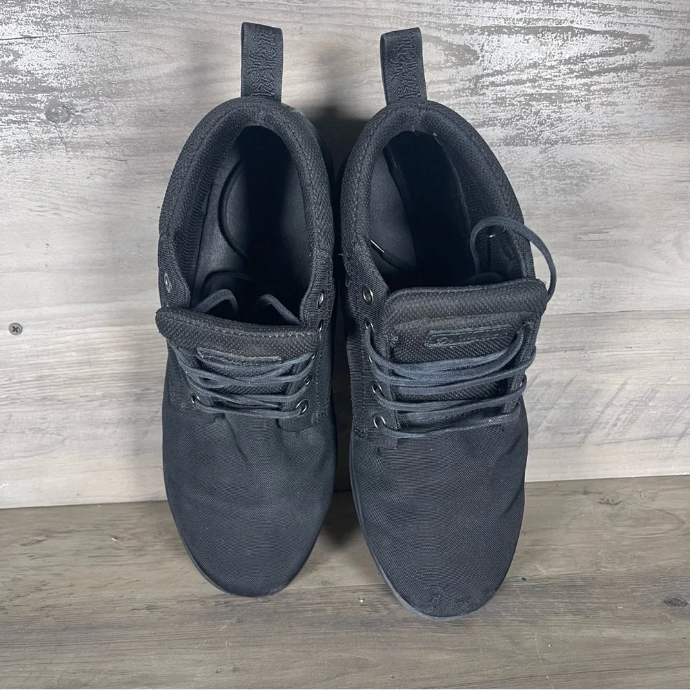 Dr Martens Doc Men’s 9 Black Canvas Belmont 5 Eye Boot Ankle Chukka Casual Shoes